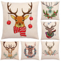 Thème newdeer mignon couvercle de coussin populaire en coton